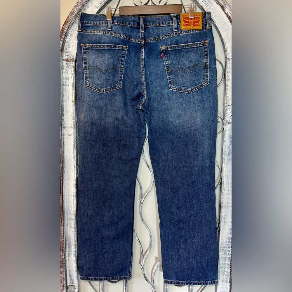 Men’s Levi’s 514 Dark Wash Jeans Straight Leg 38x30 #1552 - Picture 2 of 16